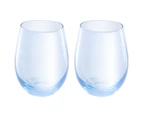 Set of 2 Maxwell & Williams 540mL Glamour Stemless Glasses - Blue