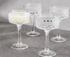 Set of 4 Maxwell & Williams 280mL Speakeasy Coupe Glasses