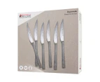 Set of 6 Maxwell & Williams Diamonds Steak Knives - Silver