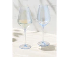 Set of 2 Maxwell & Williams 480mL Glamour Wine Glasses - Blue