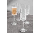 Set of 4 Maxwell & Williams 190mL Speakeasy Flute Glasses