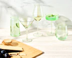 Set of 2 Maxwell & Williams 540mL Glamour Stemless Glasses - Green