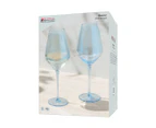 Set of 2 Maxwell & Williams 480mL Glamour Wine Glasses - Blue