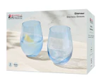 Set of 2 Maxwell & Williams 540mL Glamour Stemless Glasses - Blue