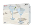 Set of 2 Maxwell & Williams 230mL Glamour Martini Glasses - Blue