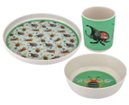 Maxwell & Williams 3-Piece Kids' Pete Cromer Garden Party Dinner Set - Green