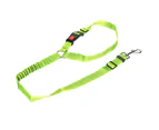 Pet Adjustable Headrest Seat Belt Dog Nylon Reflective Safety Seatbelt Strap for CarFluorescent Green