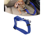 Dog Seatbelt 1in Wide 17.7 to 28.3in Retractable Strong Nylon ABS Alloy Pet Car Seatbelt for Vehicle Seats Safety Blue