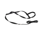 Bird Harness Ultra Light Leash Adjustable Parrot Flying Rope for Outdoor Playing PartiesBlack M