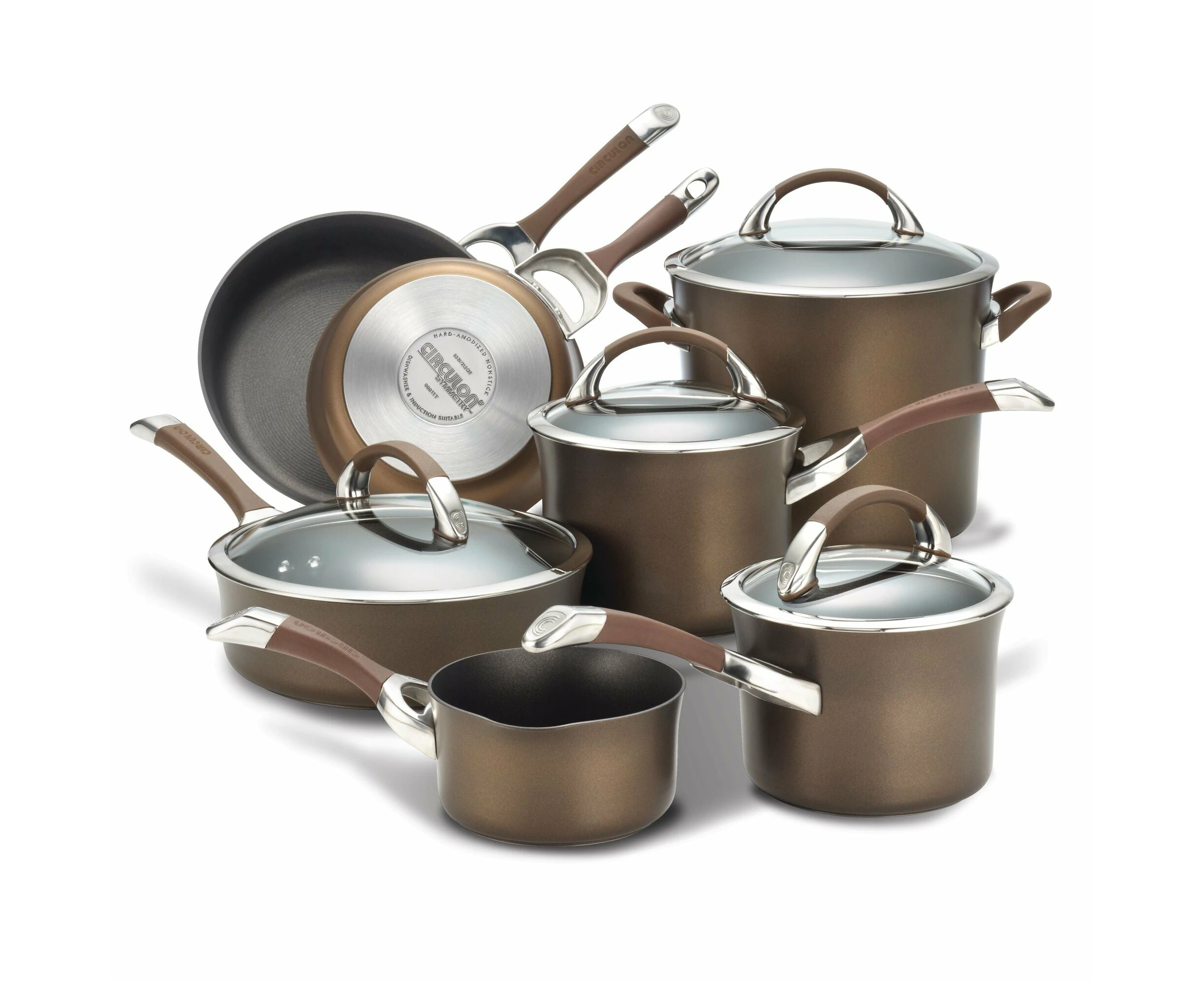 Circulon Symmetry Chocolate 11 Piece Cookware Set