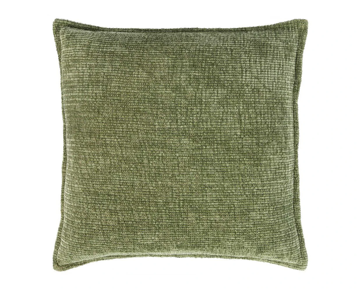 Belle Perri Chenille Viscose Cushion Cover Pillow Case 50x50cm Square Green