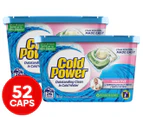 2 x 26pk Cold Power Sensitive Triple Caps Laundry Capsules 312g