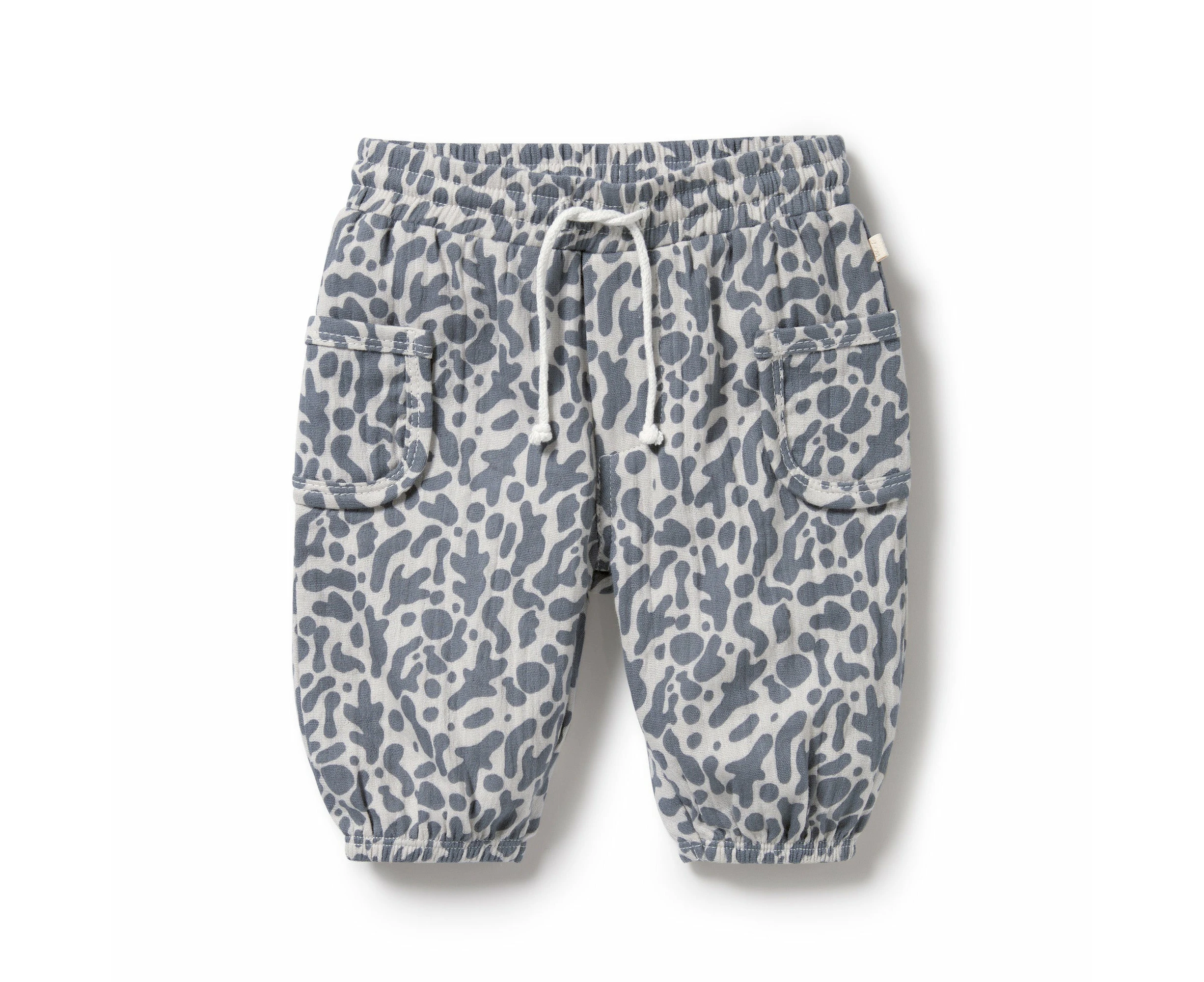 Wilson and Frenchy Organic Crinkle Pant Blue Coral