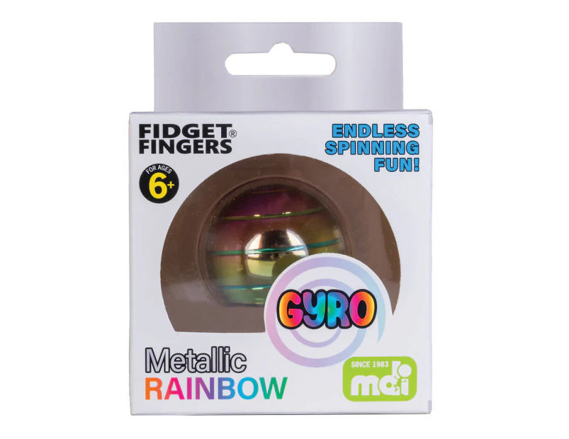 MDI Fidget Fingers Metallic Rainbow Gyro