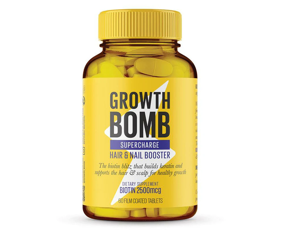 Growth Bomb Supercharge Hair Growth 60 Tablets