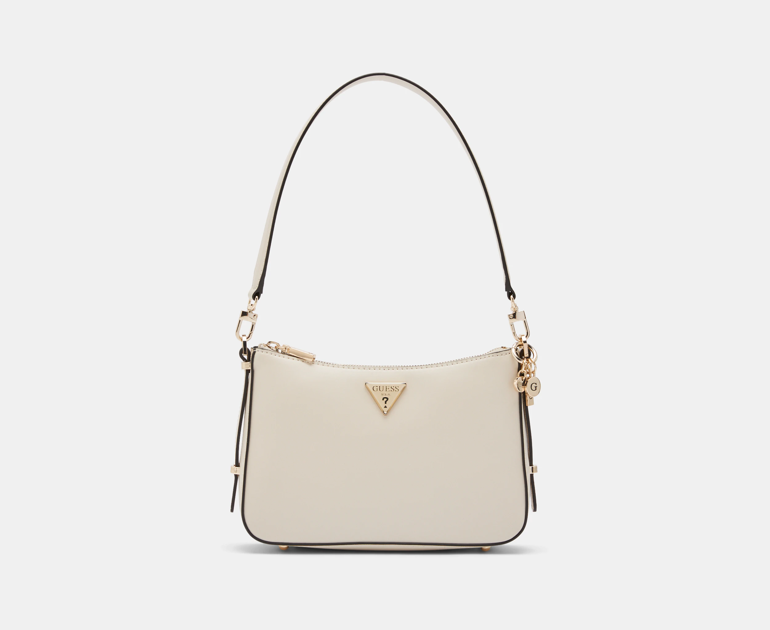 GUESS Daryna Top Zip Shoulder Bag - Bone