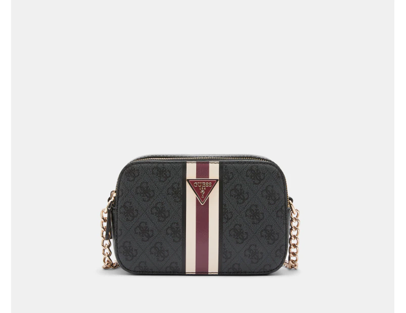 GUESS Noelle Camera Crossbody Bag - Coal Logo