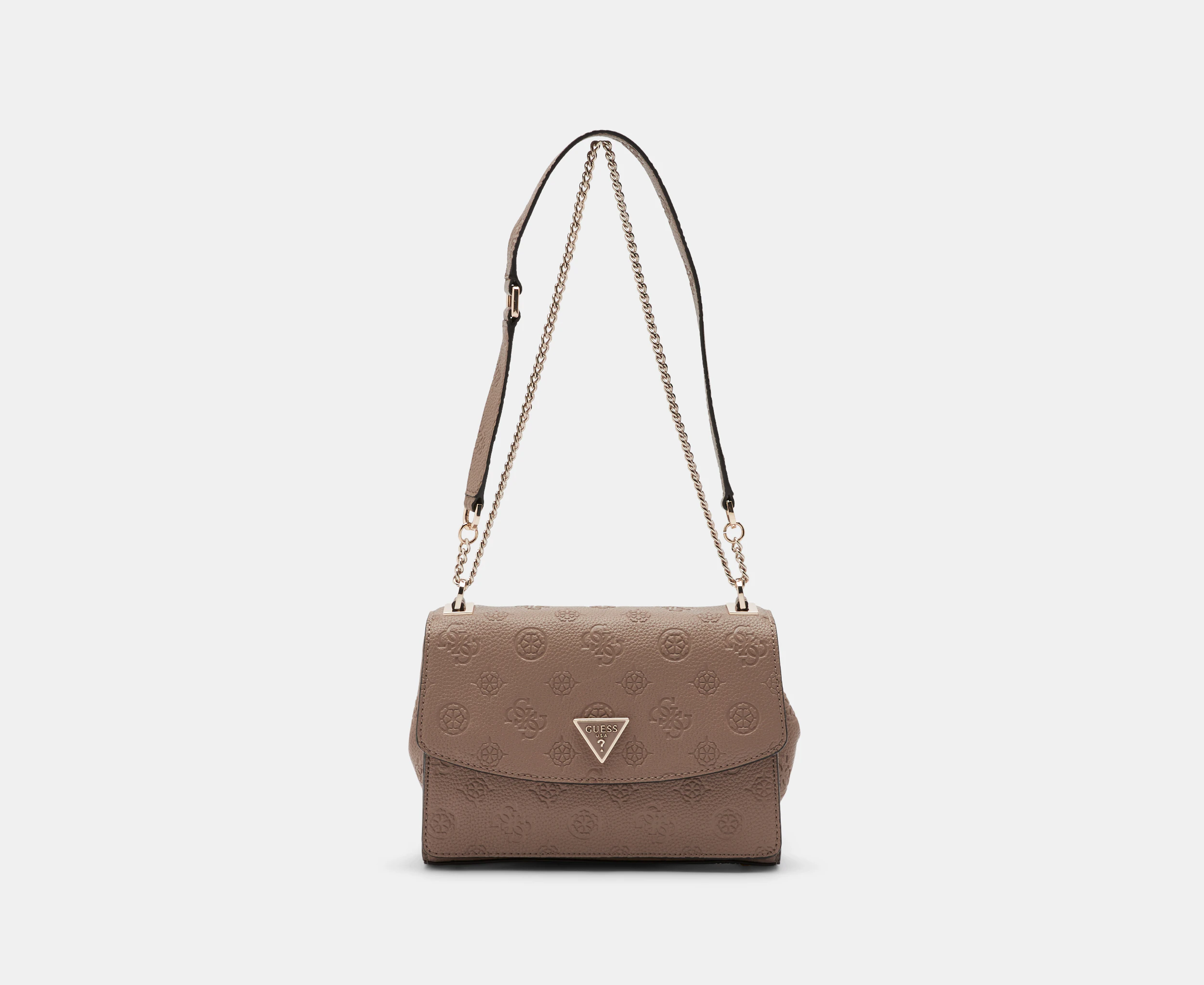 GUESS Cresidia Convertible Crossbody Bag - Dark Taupe