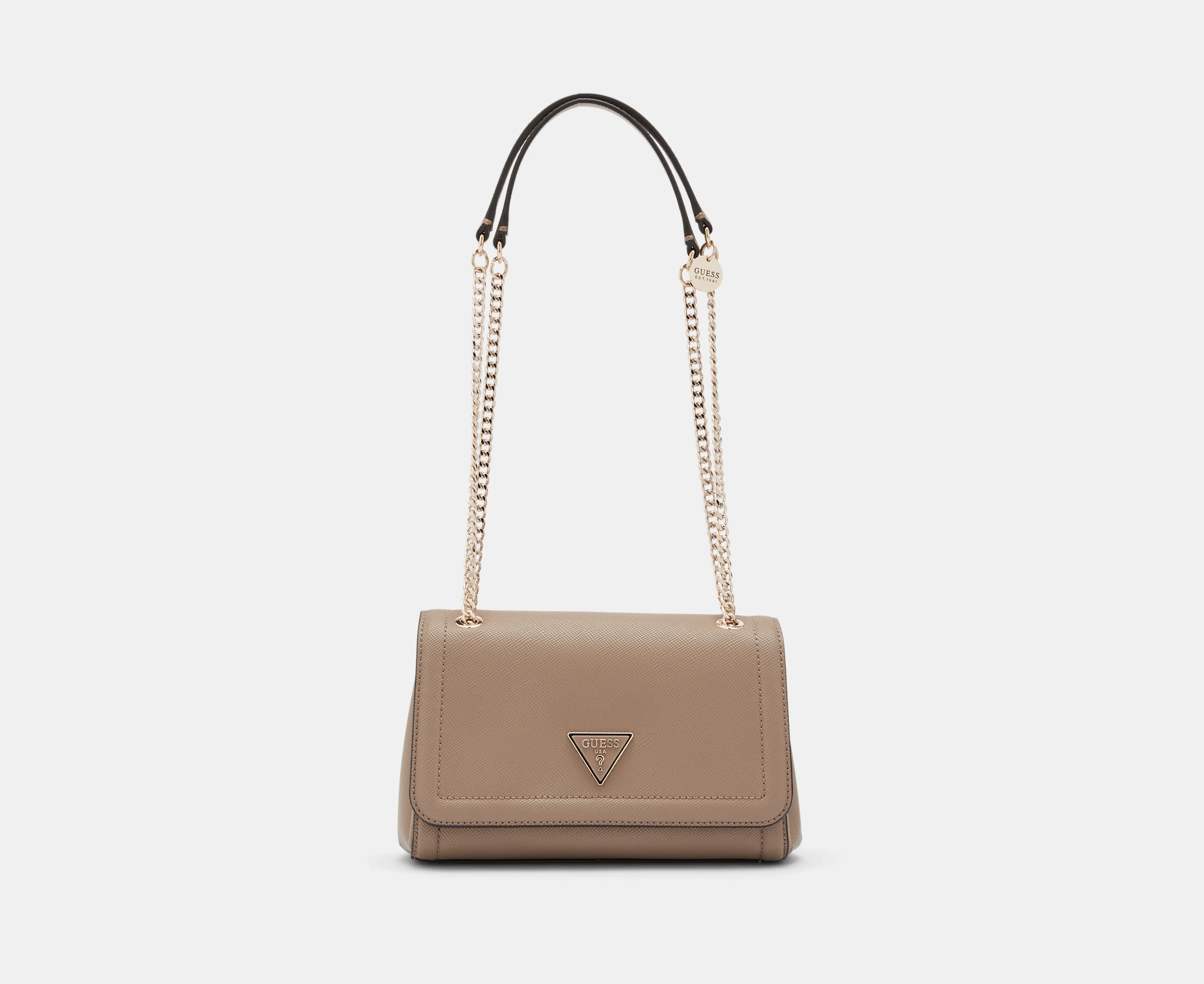 GUESS Noelle Convertible Crossbody Bag - Taupe