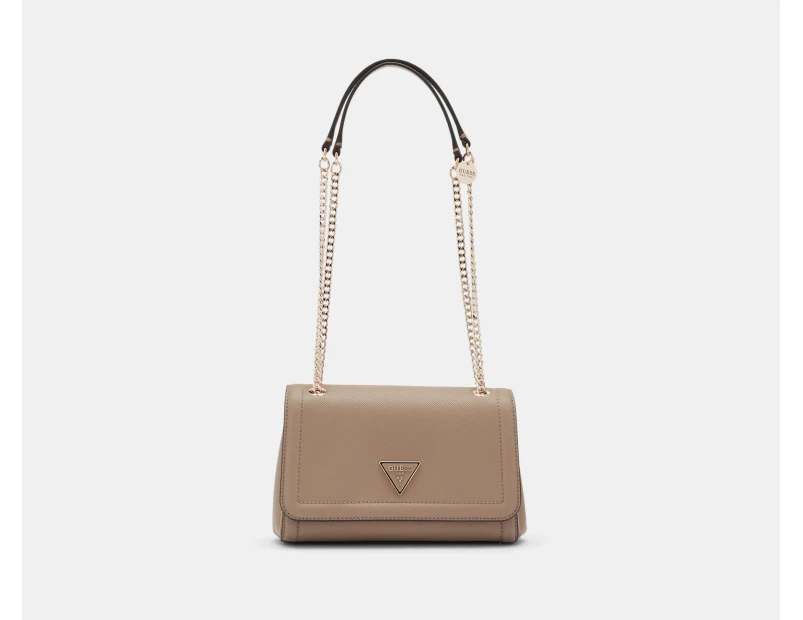 GUESS Noelle Convertible Crossbody Bag - Taupe