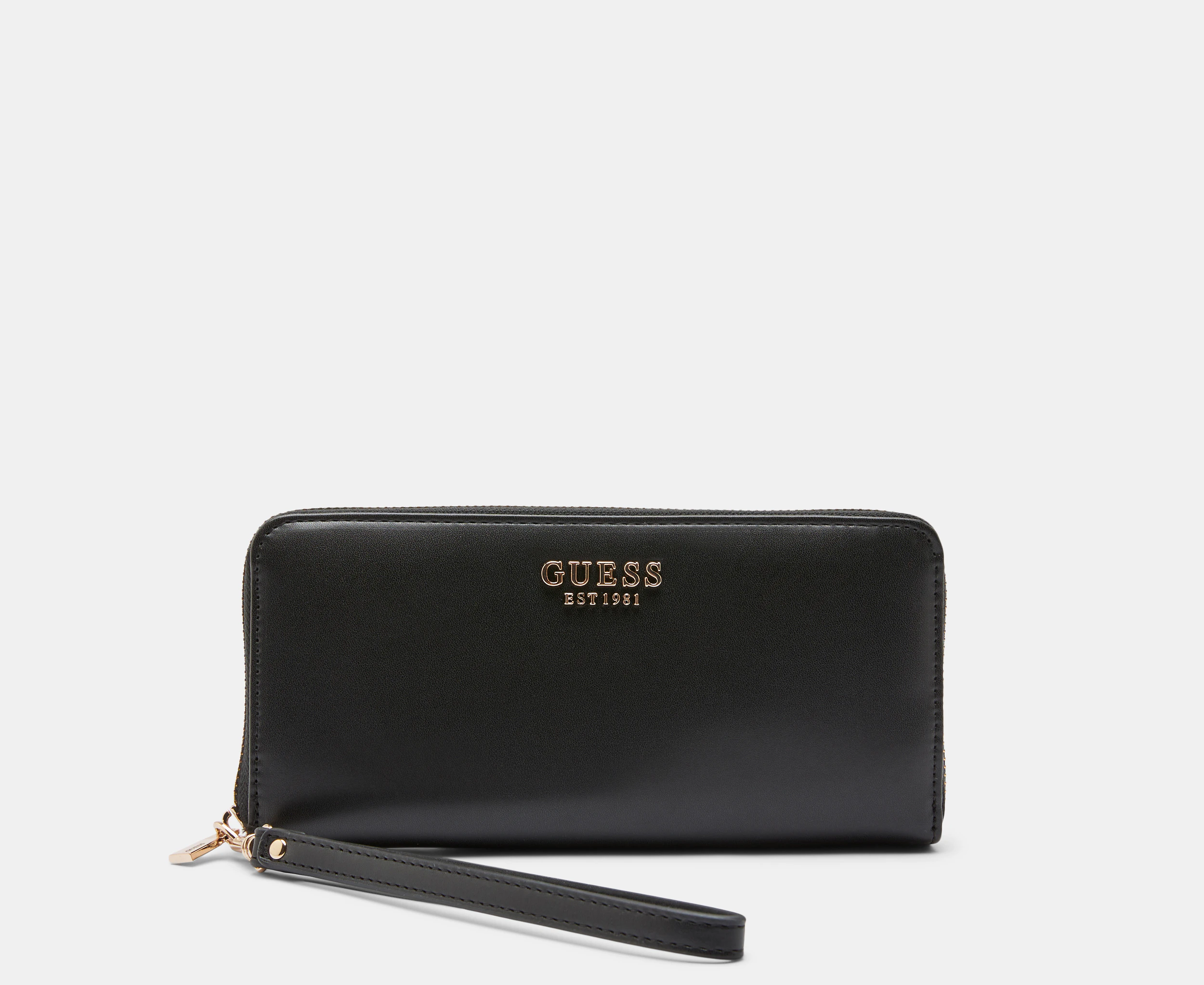 GUESS Laurel Large Zip-Around Wallet - Black