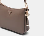 GUESS Daryna Top Zip Shoulder Bag - Dark Taupe