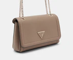 GUESS Noelle Convertible Crossbody Bag - Taupe