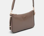 GUESS Daryna Top Zip Shoulder Bag - Dark Taupe