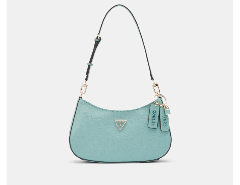 GUESS Noelle Top Zip Shoulder Bag - Teal