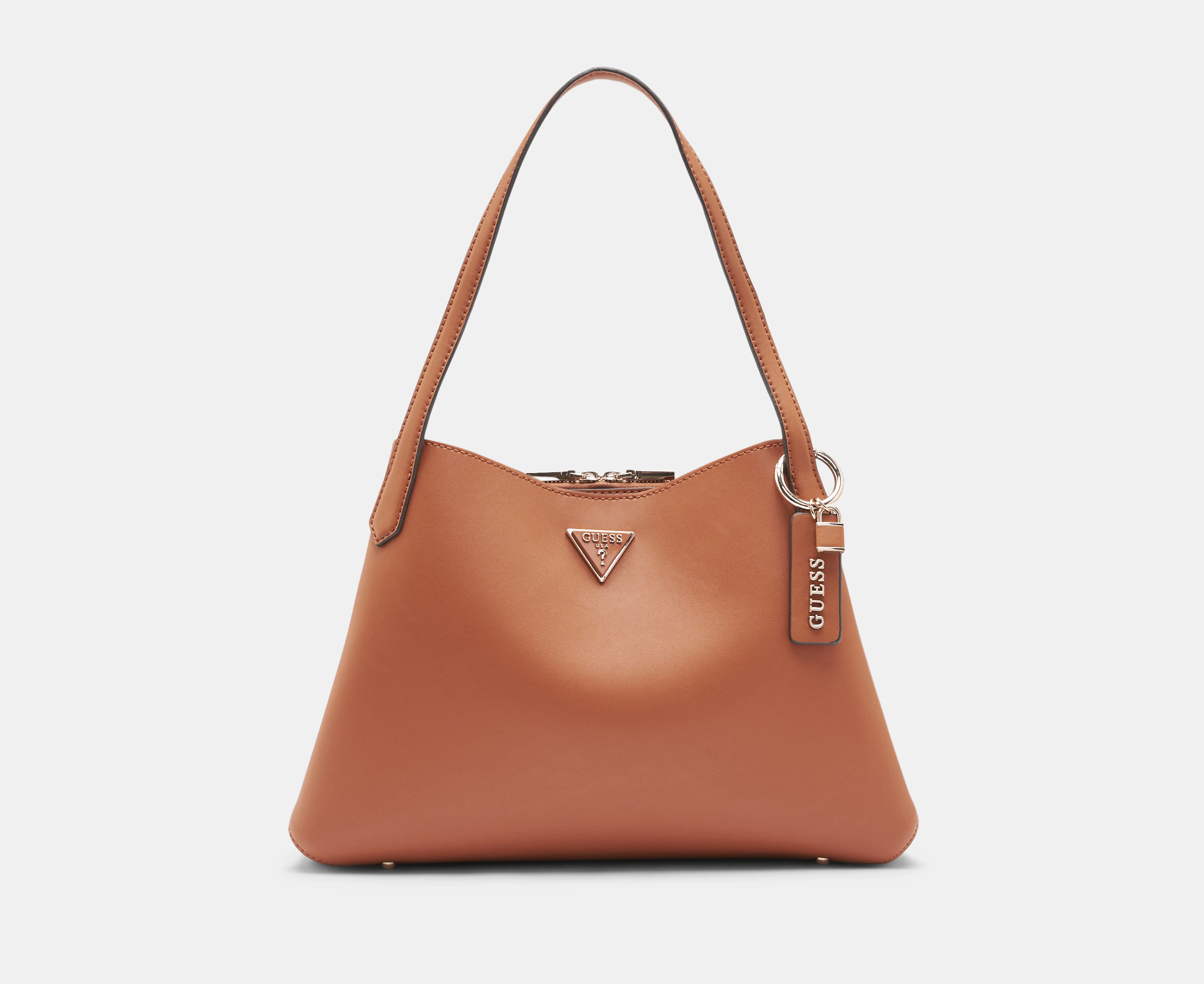 GUESS Sora Girlfriend Carryall Bag - Cognac