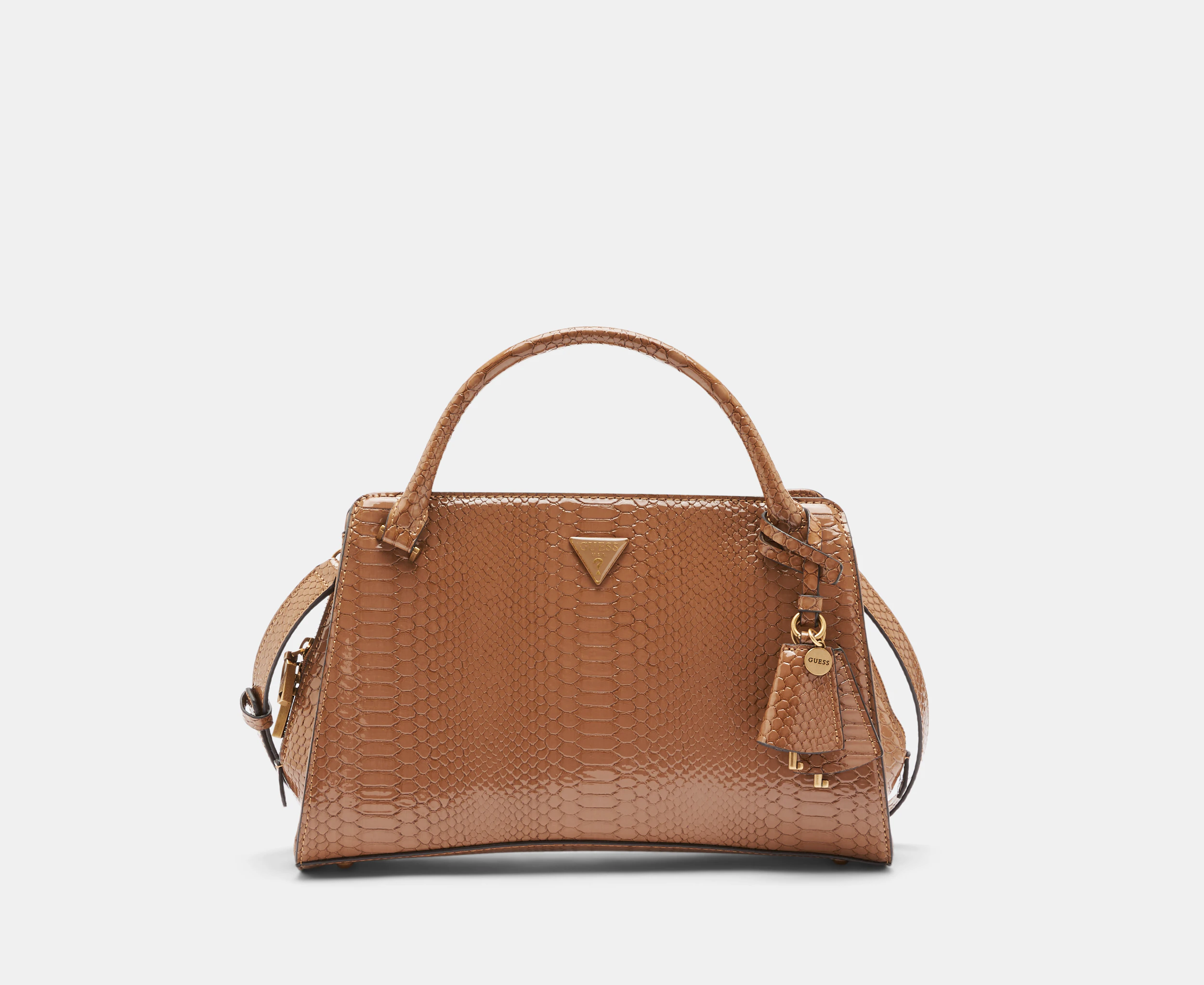 GUESS Annita Girlfriend Satchel Bag - Nutmeg