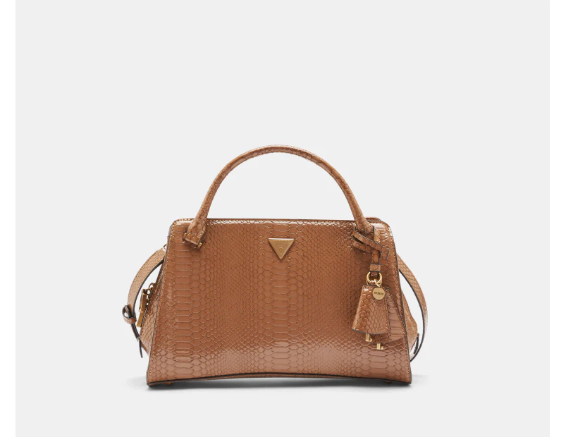 GUESS Annita Girlfriend Satchel Bag - Nutmeg