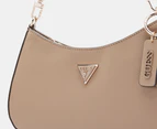 GUESS Noelle Top Zip Shoulder Bag - Dark Taupe