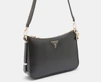 GUESS Daryna Top Zip Shoulder Bag - Black