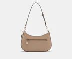 GUESS Noelle Top Zip Shoulder Bag - Dark Taupe