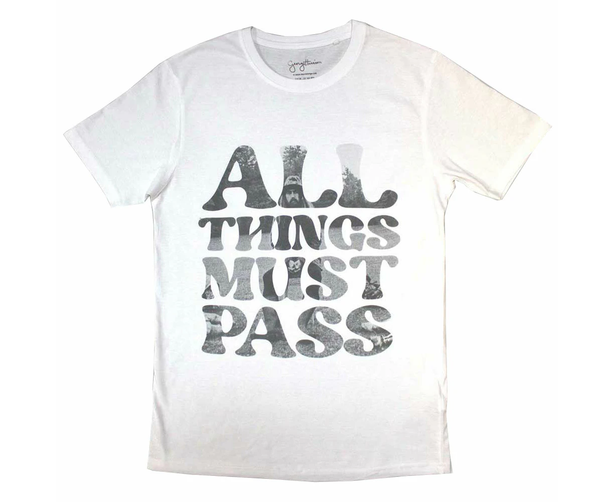 George Harrison All Things Must Pass Text Infill T Shirt