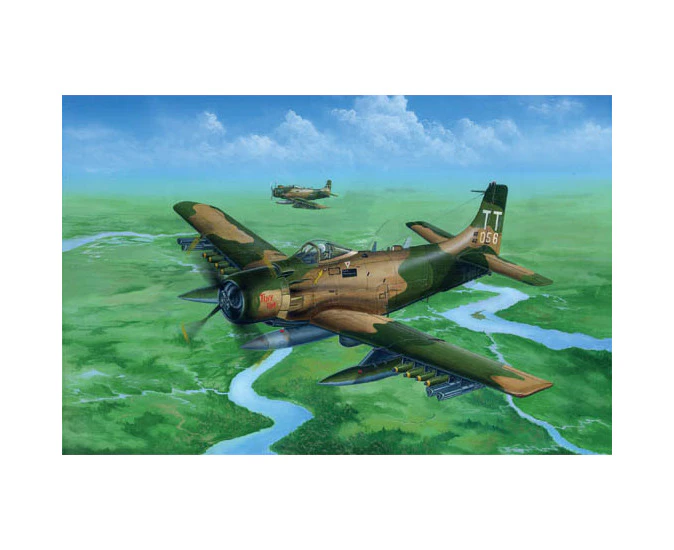 Trumpeter 02254 1/32 A1J AD7 Skyraider Plastic Model Kit