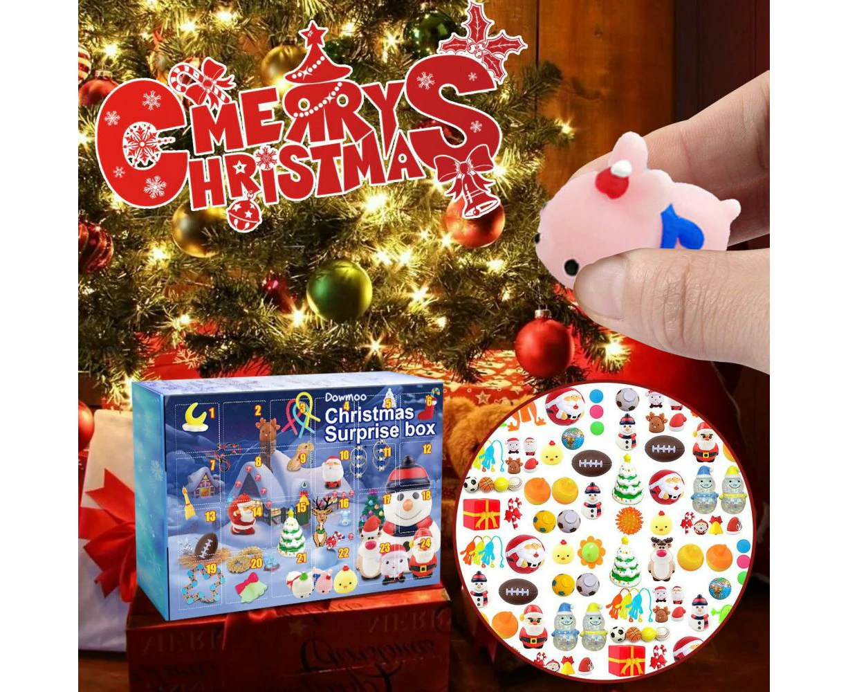 24 Days Christmas Fidget Advent Calendar Christmas Countdown Calendar with 24 Toys Xmas Surprise Blind Box