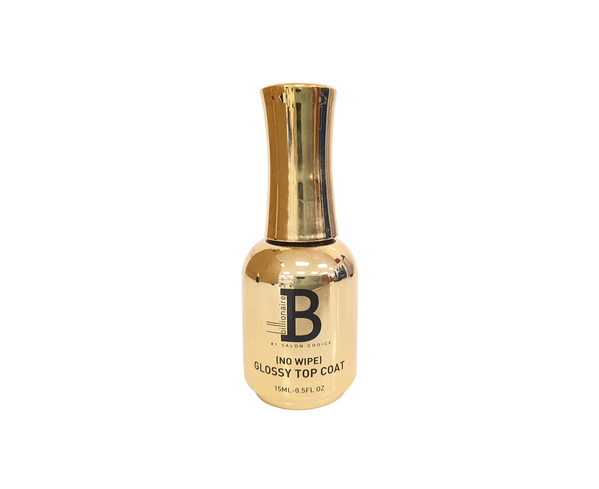 Billionaire -  Shiny Glossy No Wipe Nail Gel Top 15ml