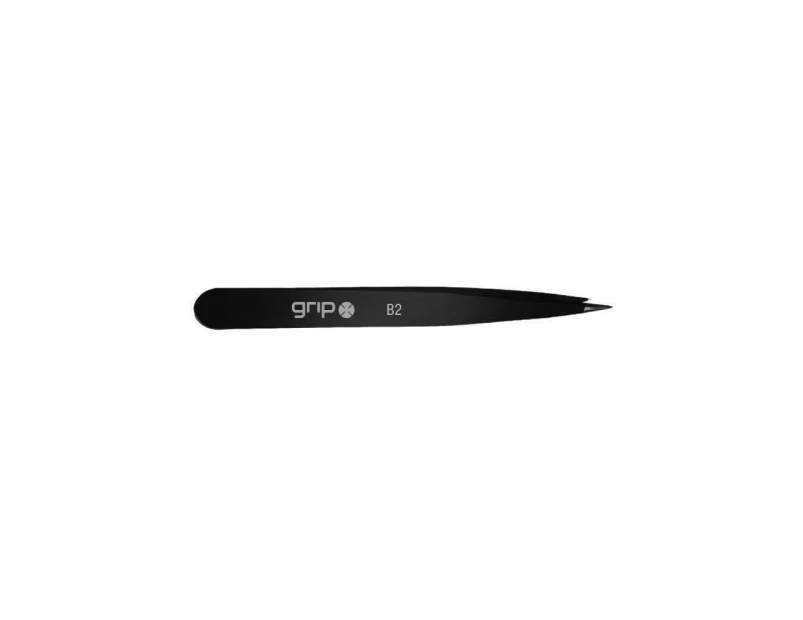 Caronlab Grip Pointed Tip Tweezer B2 (Matte Black)