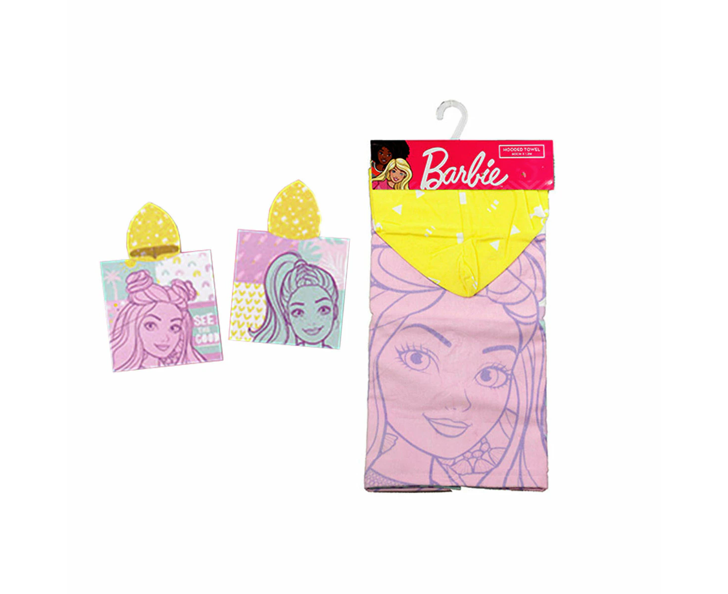 Caprice Barbie See the Good Cotton Hooded Licensed Towel 60 x 120 cm