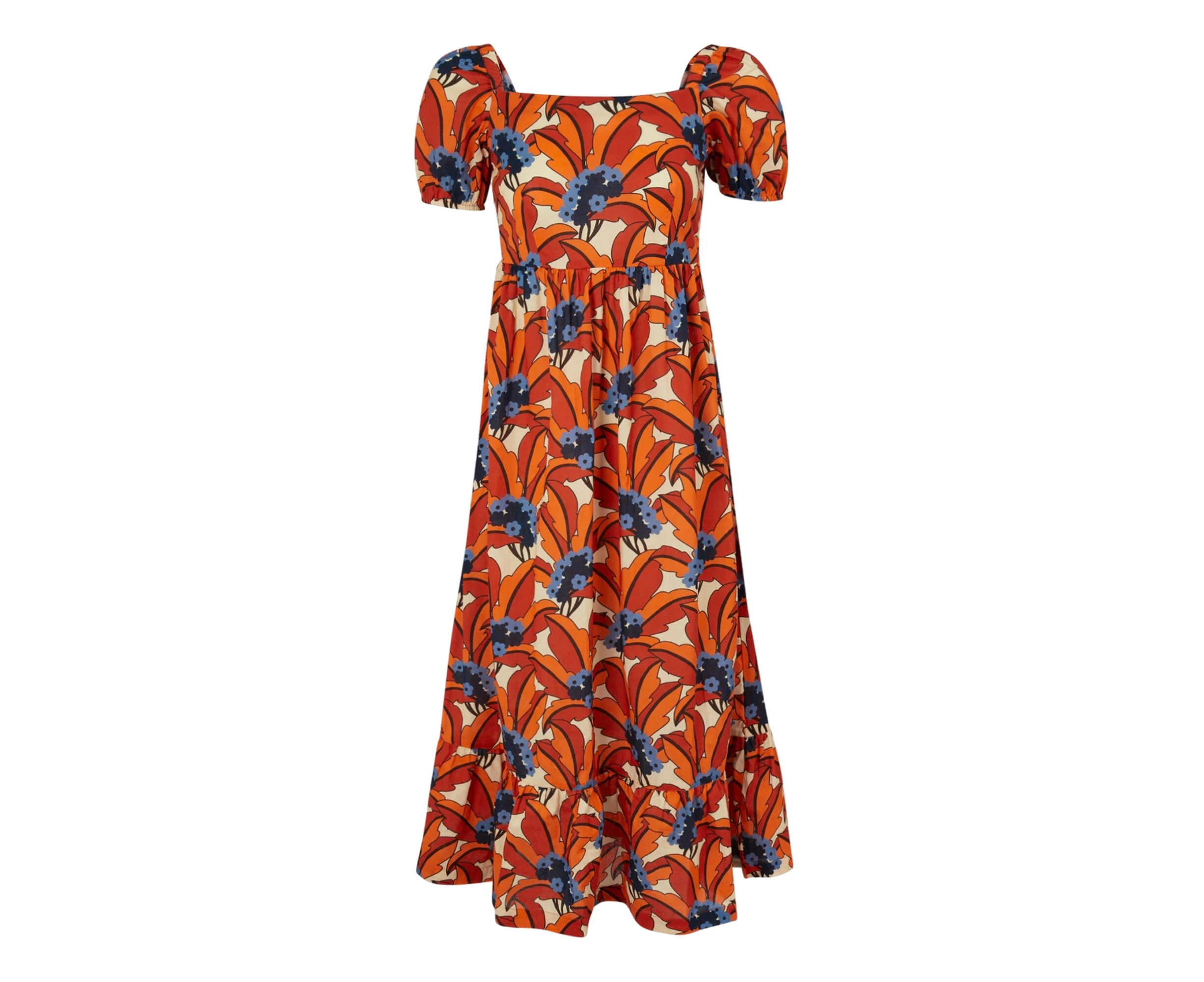 Regatta Womens Orla Kiely Tropical Summer Dress (Orange) - RG10884