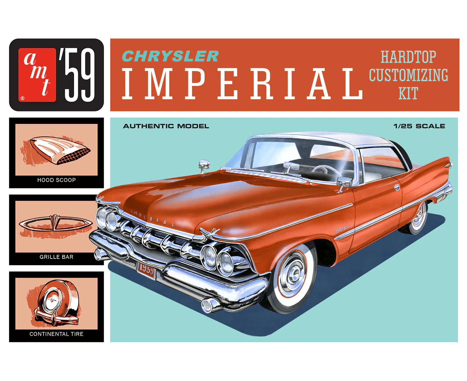 AMT 1/25 1959 Chrysler Imperial  Plastic Model Kit