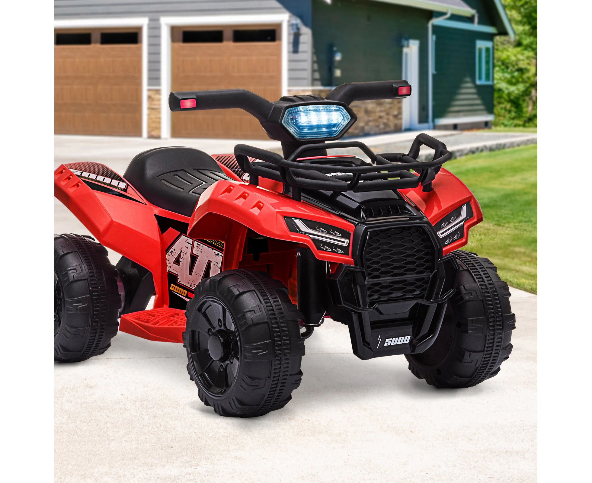 Mazam Ride On Car Electric ATV Bike Vehicle for Toddlers Kids Rechargeable Red