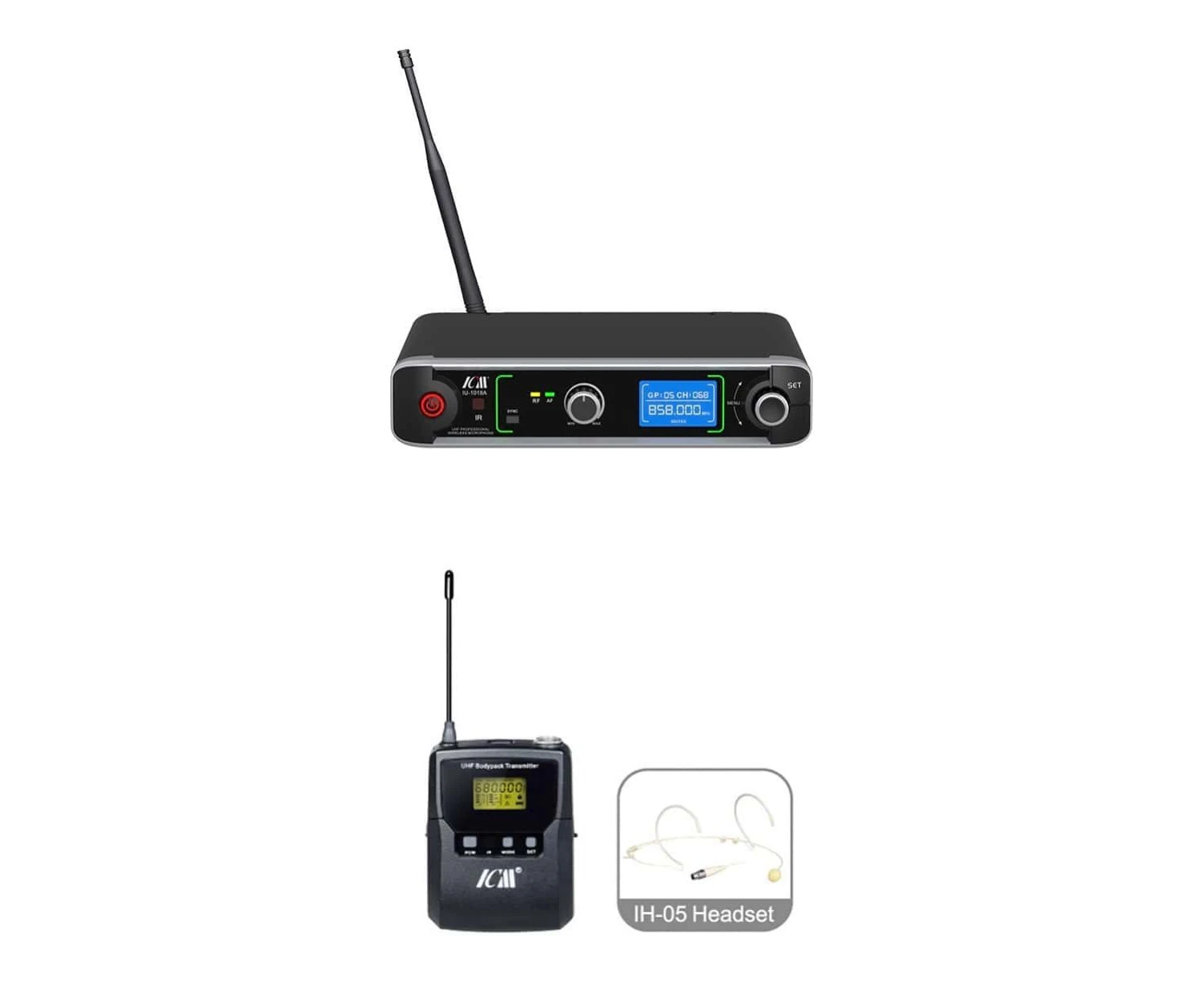 ICM IU-1018A Single Channel Wireless Microphone System 1 Bodypack Transmitter