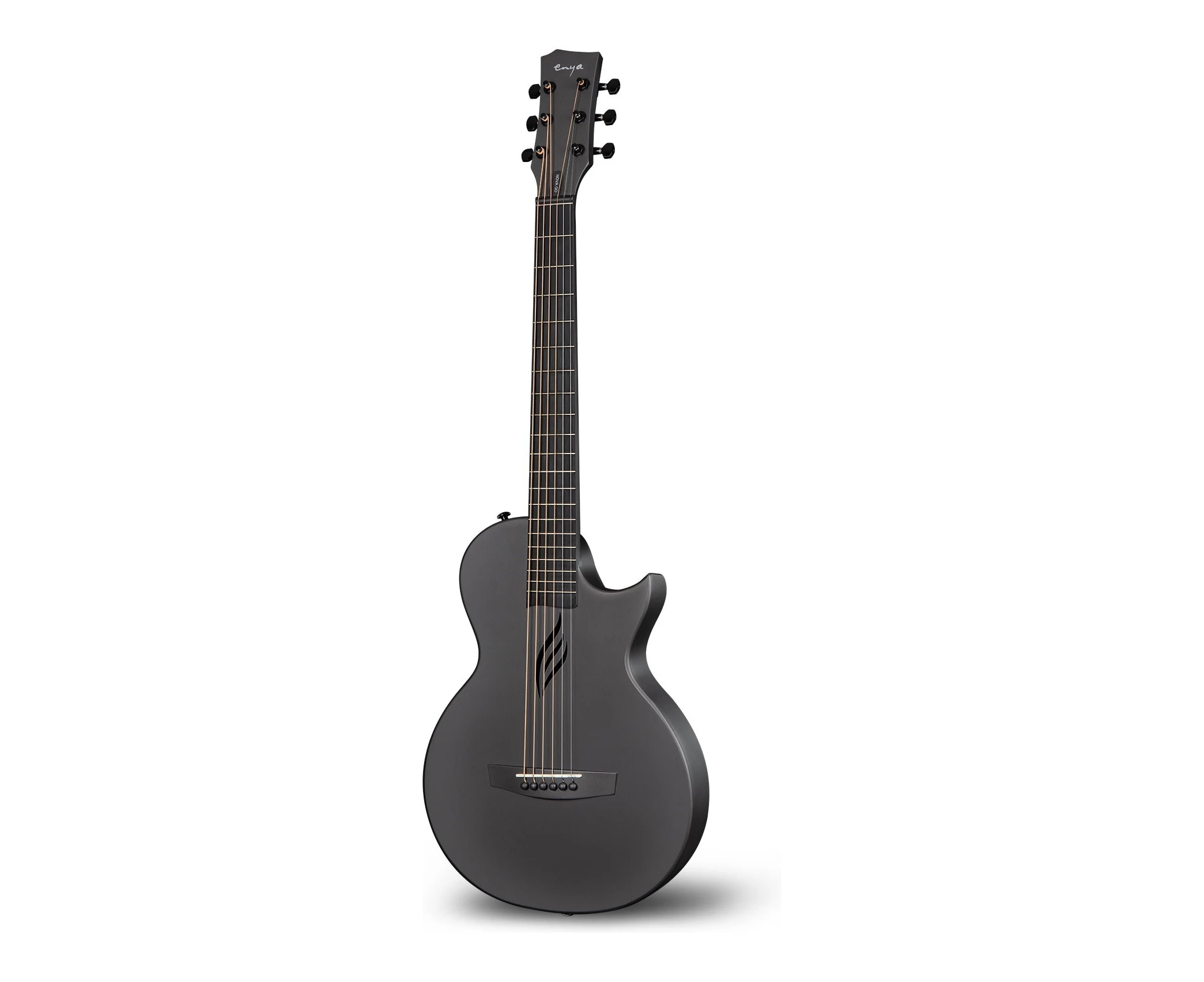 Enya Nova Go 35" Carbon Fibre Smart Guitar - AcousticPlus Pickup/Effects - Black