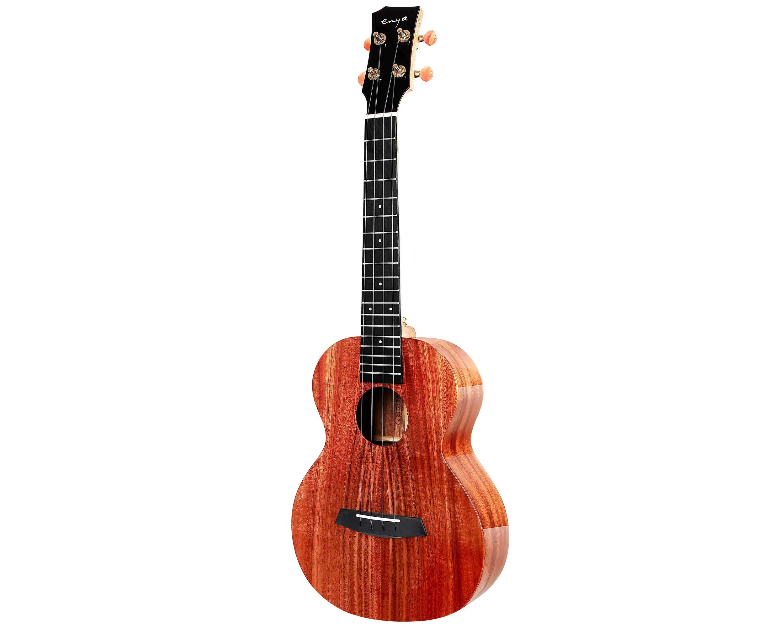 Enya K1 Solid Acacia Ukulele with Premium Gig Bag Mahogany Neck Gold Agate Tuner - Tenor