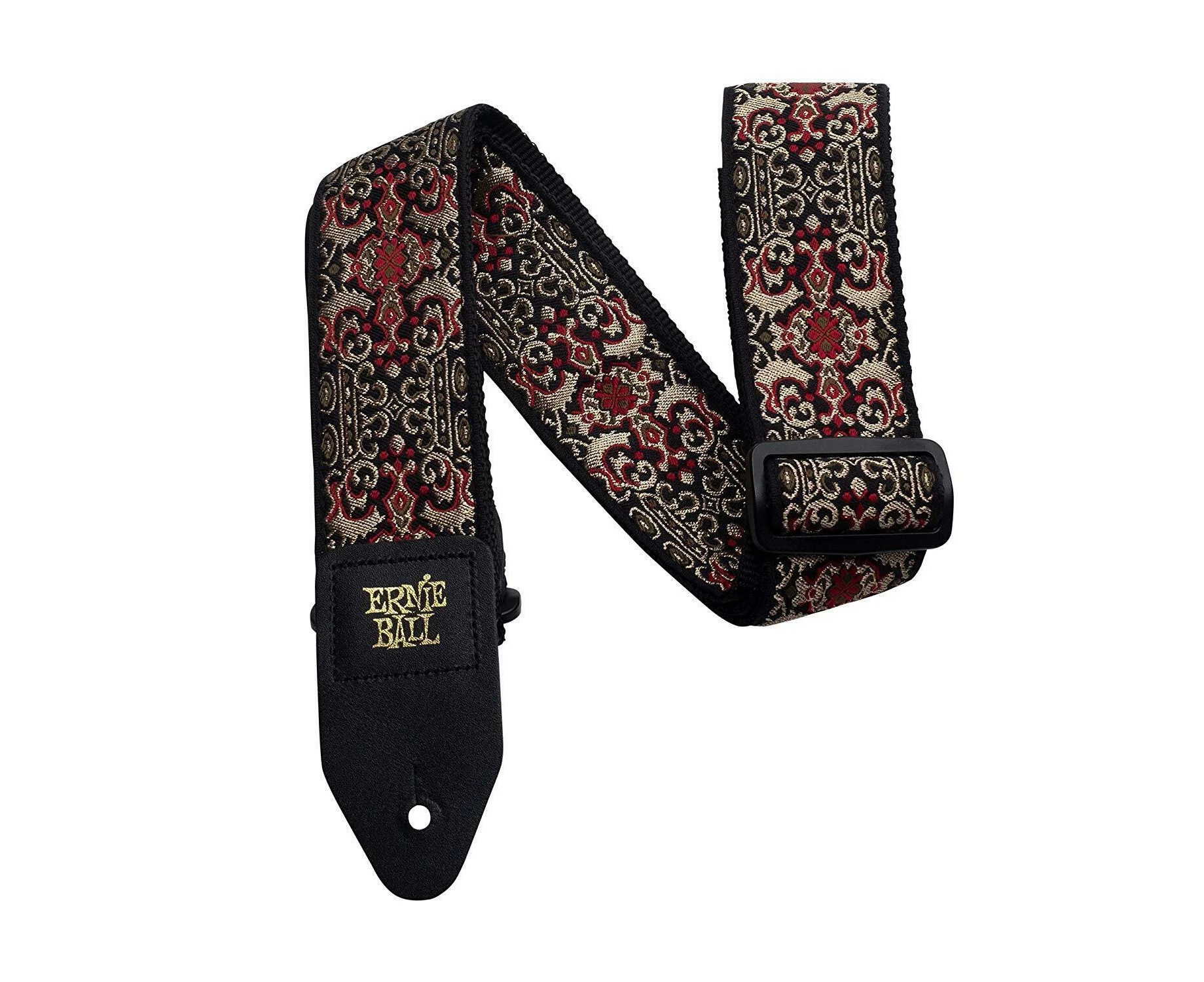 Ernie Ball 4167 Jacquard Guitar Strap - Persian Red and Gold