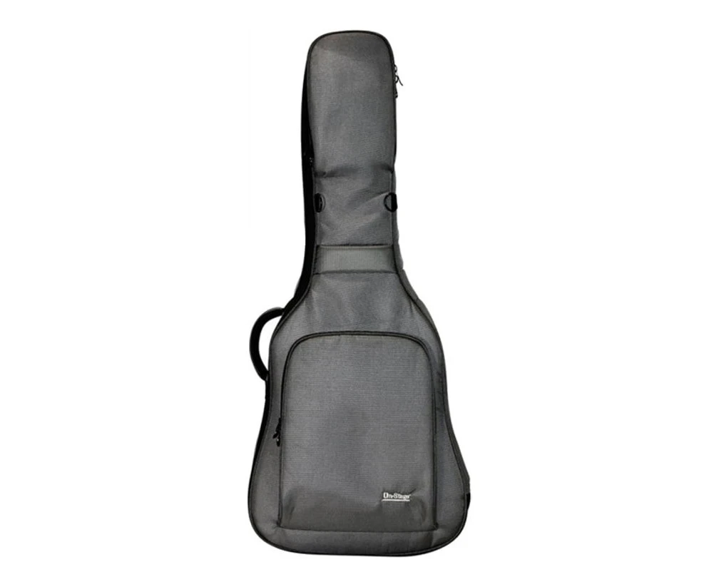 On Stage GBA4990CG Deluxe Acoustic Guitar Gig Bag Charcoal Grey 20mm Padding