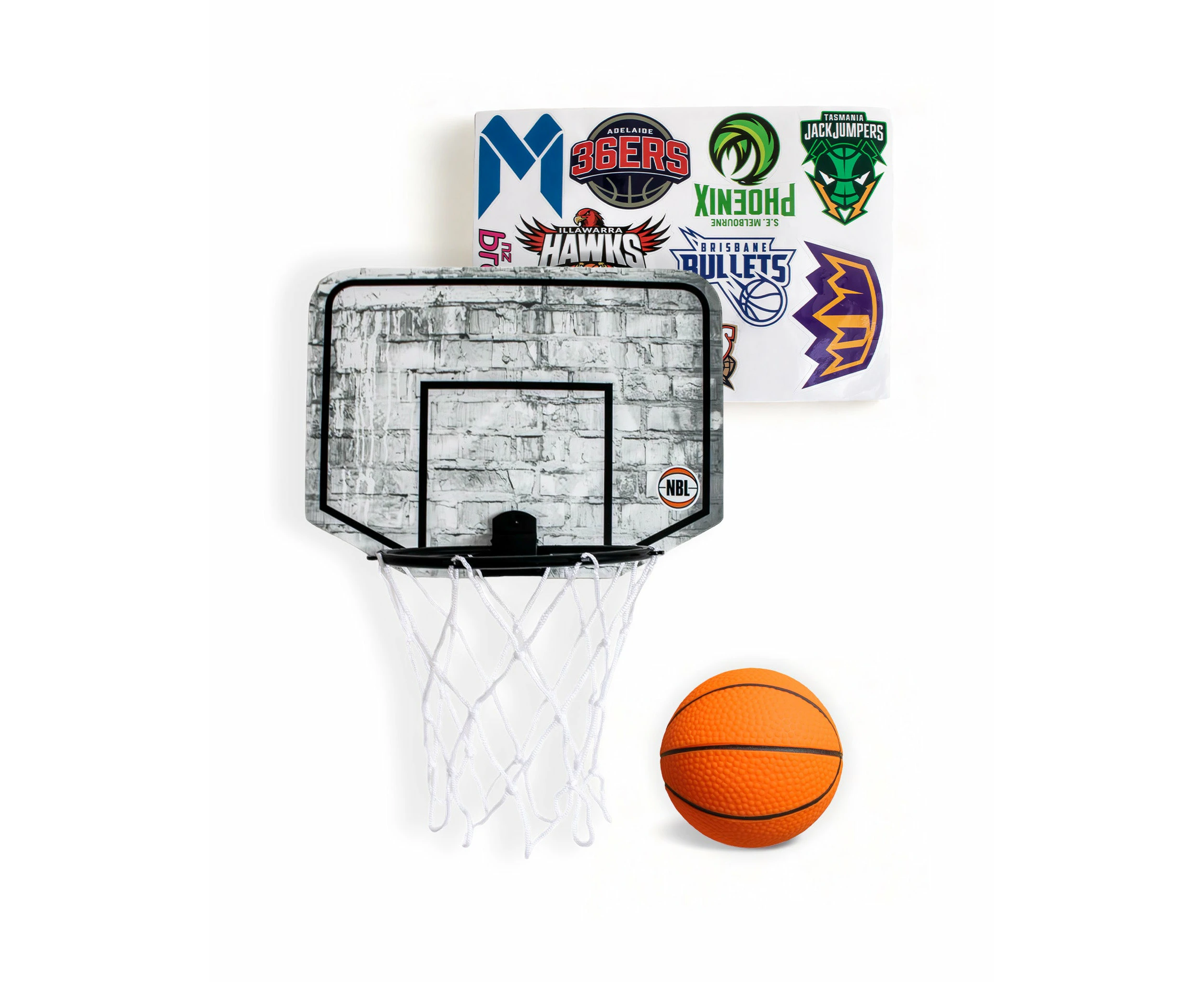 NBL 23/24 Mini Backboard with Club Stickers